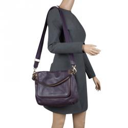 Anya Hindmarch Purple Leather Maxi Vere Satchel