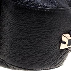 Pre Owned Anya Hindmarch Black Leather Studded Hobo