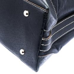 Pre Owned Anya Hindmarch Black Leather Elrod Hobo