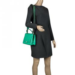 Pre Owned Anya Hindmarch Emerald Alligator Bathurst Bag