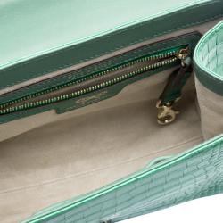 Pre Owned Anya Hindmarch Emerald Alligator Bathurst Bag
