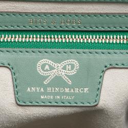 Pre Owned Anya Hindmarch Emerald Alligator Bathurst Bag