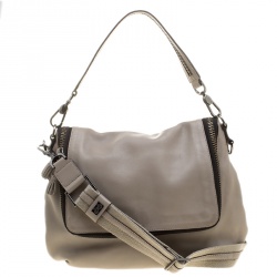 Pre Owned Anya Hindmarch Grey Leather Maxi Vere Satchel