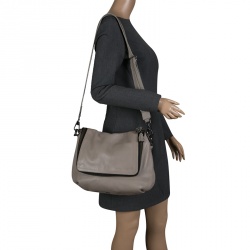 Pre Owned Anya Hindmarch Grey Leather Maxi Vere Satchel