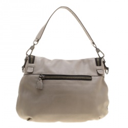 Pre Owned Anya Hindmarch Grey Leather Maxi Vere Satchel