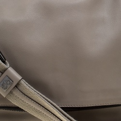 Pre Owned Anya Hindmarch Grey Leather Maxi Vere Satchel