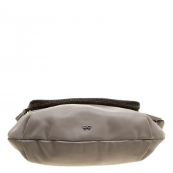 Pre Owned Anya Hindmarch Grey Leather Maxi Vere Satchel