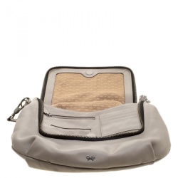 Pre Owned Anya Hindmarch Grey Leather Maxi Vere Satchel