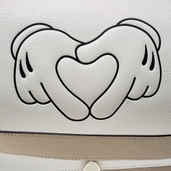 Pre Owned Anya Hindmarch Beige/ Off White Leather Small Bathurst Satchel