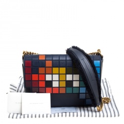 Pre Owned Anya Hindmarch Multicolor Leather Ephson Space Invaders Shoulder Bag
