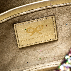 Pre Owned Anya Hindmarch Multicolor Glitter Valorie Clutch