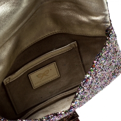 Pre Owned Anya Hindmarch Multicolor Glitter Valorie Clutch