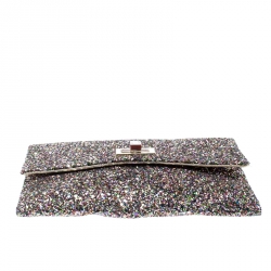 Pre Owned Anya Hindmarch Multicolor Glitter Valorie Clutch