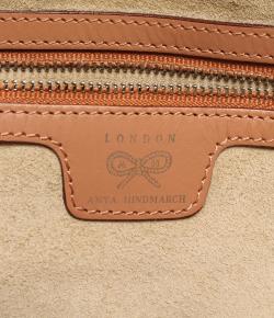 Pre Owned Anya Hindmarch Blue Printed Dog Canvas Tote