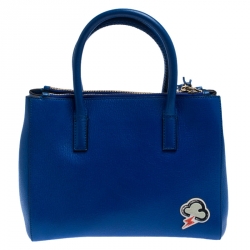 Pre Owned Anya Hindmarch Blue Leather Ebury Tote
