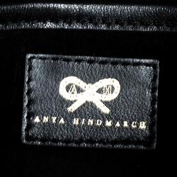 مملوكة مسبقًا Anya Hindmarch Black Glitter Flap Clutch