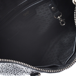 Pre Owned Anya Hindmarch Black Woven Leather Huxley Tote