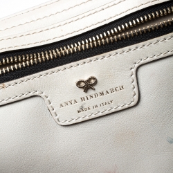 Pre Owned Anya Hindmarch Multicolor Embossed Sticker Leather Small Ebury Tote