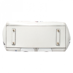 Pre Owned Anya Hindmarch Multicolor Embossed Sticker Leather Small Ebury Tote