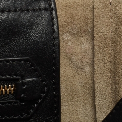 Pre Owned Anya Hindmarch Black Leather Ebury All Over Stickers Tote