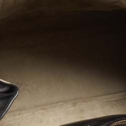 Pre Owned Anya Hindmarch Black Leather Ebury All Over Stickers Tote