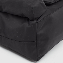 Pre Owned Anya Hindmarch Black Nylon and Leather Multi Pocket Tote