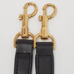 Pre Owned Anya Hindmarch Black Nylon and Leather Multi Pocket Tote