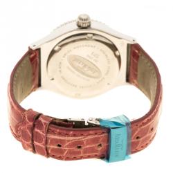AquaMarin White Mother of Pearl Stainless Steel Sea Star Women's Wristwatch 37 mm