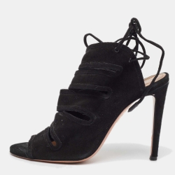 Black Suede Sloane Sandals