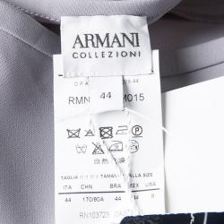 Pre Owned Armani Collezioni Grey Flared Skirt M