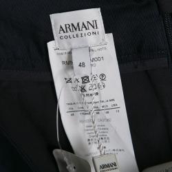 Pre Owned Armani Collezioni Navy Blue Pencil Skirt L
