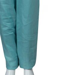Armani Collezioni Turquoise Linen Pant Suit M