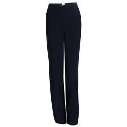 Pre Owned Armani Collezioni Navy Blue Cady Pant Suit M