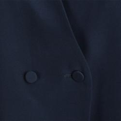 Pre Owned Armani Collezioni Navy Blue Cady Pant Suit M