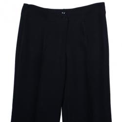 مملوكة مسبقًا Armani Collezioni Black Acetate Trousers S