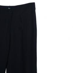 مملوكة مسبقًا Armani Collezioni Black Acetate Trousers S