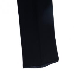 مملوكة مسبقًا Armani Collezioni Black Acetate Trousers S
