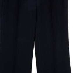 مملوكة مسبقًا Armani Collezioni Black Acetate Trousers S