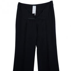 مملوكة مسبقًا Armani Collezioni Black Acetate Trousers S