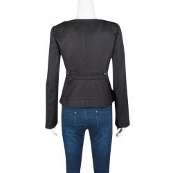 Pre Owned بليزر أرماني كالزوني منقشو أسود S