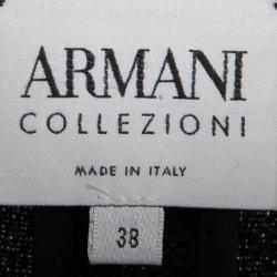 Pre Owned بليزر أرماني كالزوني منقشو أسود S