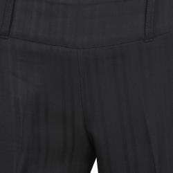 مملوكة مسبقًا Armani Collezioni Black Self Striped Wool Blend Pant Suit S