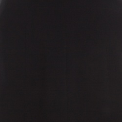 Pre Owned Armani Collezioni Black Basket Weave Wool Paneled A Line Skirt L