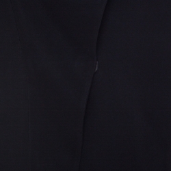 Pre Owned Armani Collezioni Black Wool Blend Crossover Lapel Blazer M 