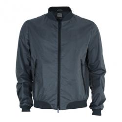 مملوكة مسبقًا Armani Collezioni Men's Olive Green Technical Zip Front Jacket L