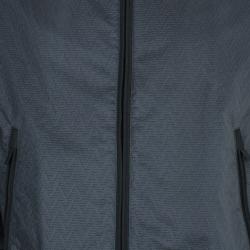 مملوكة مسبقًا Armani Collezioni Men's Olive Green Technical Zip Front Jacket L