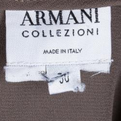 Pre Owned Armani Collezioni Brown Skirt M