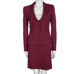 Armani Collezioni Red Skirt and Blazer Set M