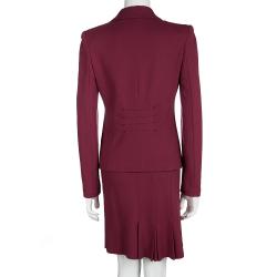 Armani Collezioni Red Skirt and Blazer Set M