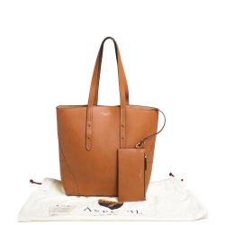 Pre Owned Aspinal of London Tan Leather Essential Shopper Tote